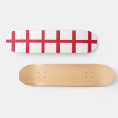 Skateboard met vlag van Engeland (Horizontaal)
