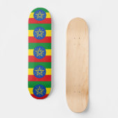 Skateboard met vlag van Ethiopië (Voorkant)