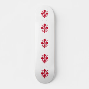 Skateboard met vlag van Florence, Italië