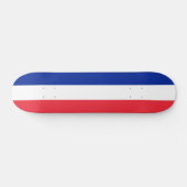 Skateboard met vlag van Frankrijk (Horizontaal)