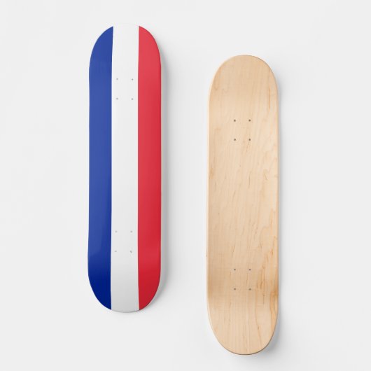 Skateboard met vlag van Frankrijk (Voorkant)