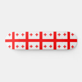 Skateboard met vlag van Georgië (Horizontaal)