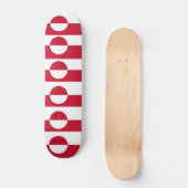 Skateboard met vlag van Groenland (Voorkant)