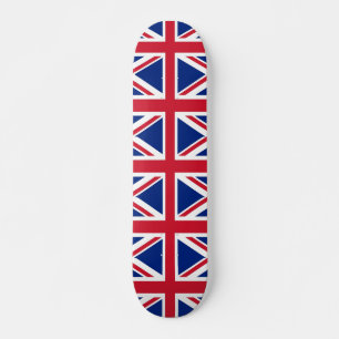 Skateboard met vlag van het Verenigd Koninkrijk