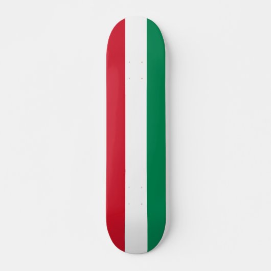 Skateboard met vlag van Hongarije (Voorkant)