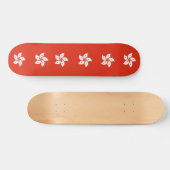 Skateboard met vlag van Hongkong, China (Horizontaal)