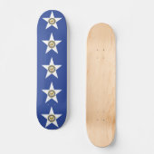 Skateboard met vlag van Houston, VS (Voorkant)