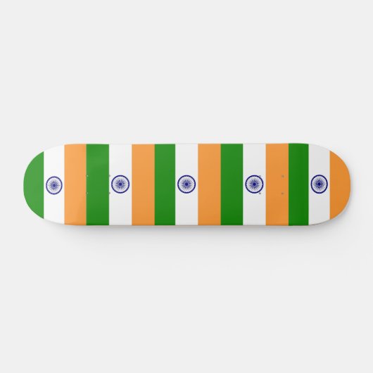 Skateboard met vlag van India (Horizontaal)