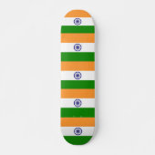 Skateboard met vlag van India (Voorkant)