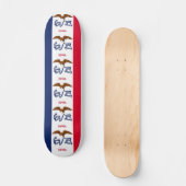 Skateboard met vlag van Iowa (Voorkant)
