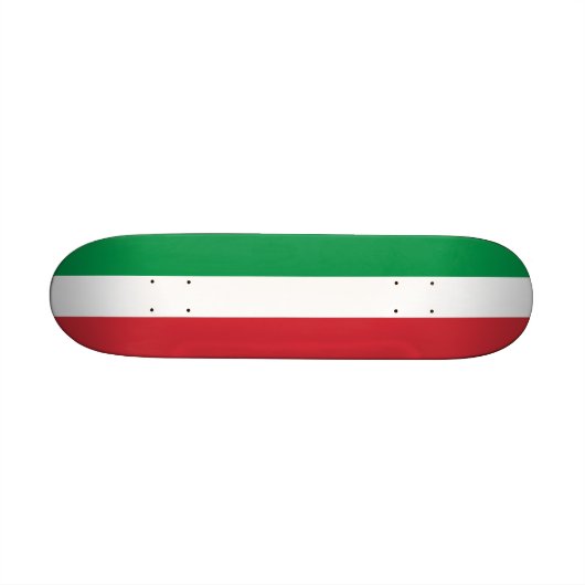 Skateboard met vlag van Italië (Horizontaal)