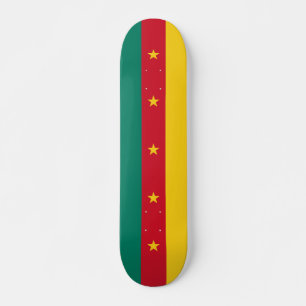 Skateboard met vlag van Kameroen