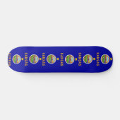 Skateboard met vlag van Kansas (Horizontaal)