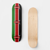 Skateboard met vlag van Kenia (Voorkant)