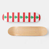 Skateboard met vlag van Libanon (Horizontaal)