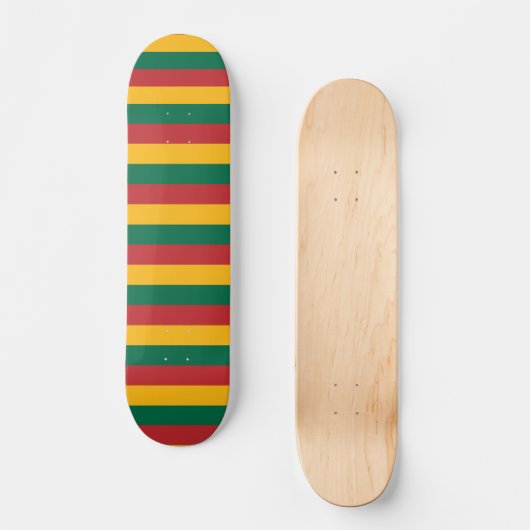 Skateboard met vlag van Litouwen (Voorkant)