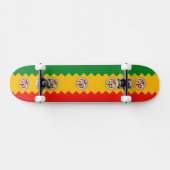 Skateboard met vlag van Los Angeles City (Horizontaal)