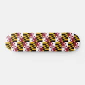 Skateboard met vlag van Maryland (Horizontaal)