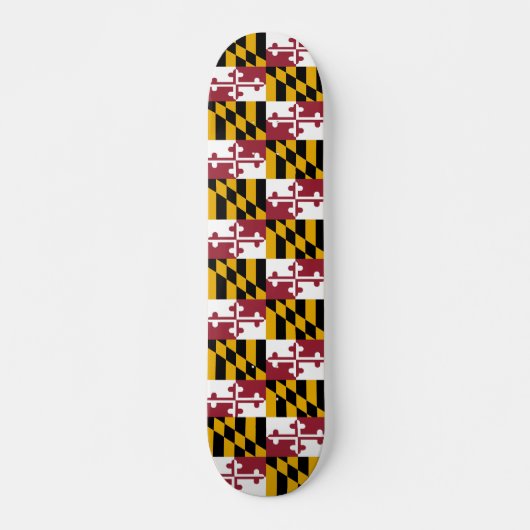 Skateboard met vlag van Maryland (Voorkant)
