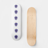 Skateboard met vlag van Massachusetts (Voorkant)