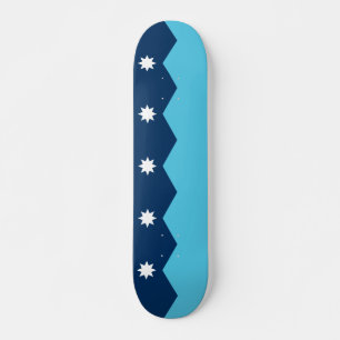 Skateboard met vlag van Minnesota, VS