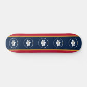 Skateboard met vlag van Mississippi State, VS (Horizontaal)