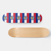 Skateboard met vlag van Missouri (Horizontaal)