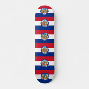 Skateboard met vlag van Missouri