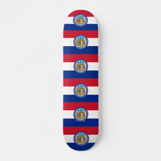 Skateboard met vlag van Missouri (Voorkant)