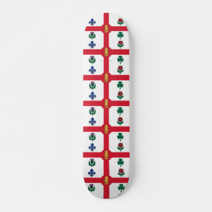 Skateboard met vlag van Montreal, Canada