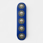 Skateboard met vlag van New Hampshire (Voorkant)