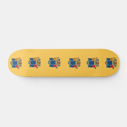 Skateboard met vlag van New Jersey (Horizontaal)