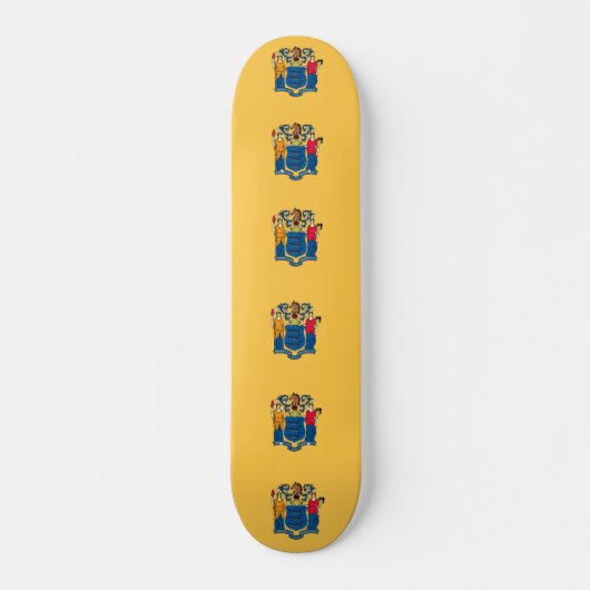 Skateboard met vlag van New Jersey (Voorkant)