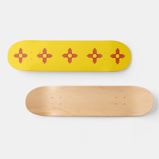 Skateboard met vlag van New Mexico (Horizontaal)