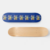 Skateboard met vlag van New York (Horizontaal)