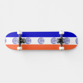 Skateboard met vlag van New York (Horizontaal)