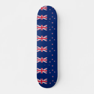 Skateboard met vlag van Nieuw-Zeeland