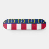 Skateboard met vlag van North Carolina (Horizontaal)