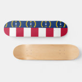 Skateboard met vlag van North Carolina (Horizontaal)
