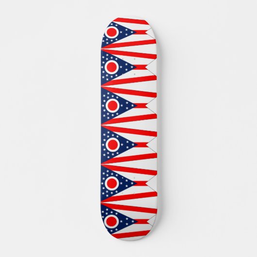 Skateboard met vlag van Ohio (Voorkant)