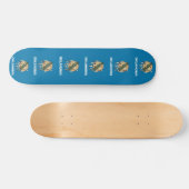 Skateboard met vlag van Oklahoma (Horizontaal)