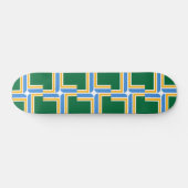 Skateboard met vlag van Portland, Oregon, VS (Horizontaal)