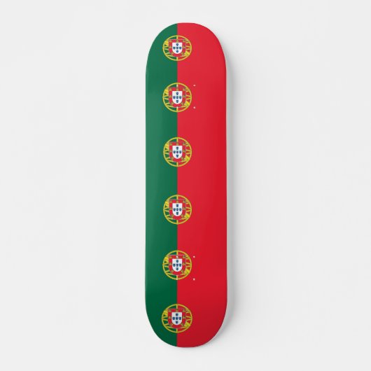 Skateboard met vlag van Portugal (Voorkant)