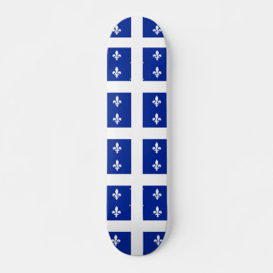 Skateboard met vlag van Quebec, Canada