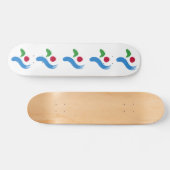 Skateboard met vlag van Seoul, Zuid-Korea (Horizontaal)