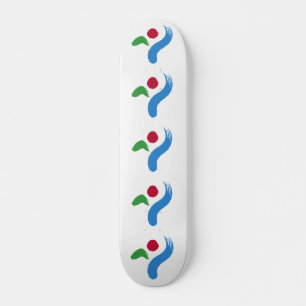 Skateboard met vlag van Seoul, Zuid-Korea