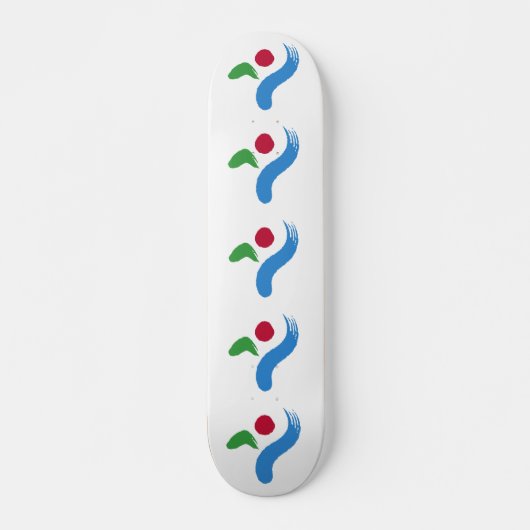 Skateboard met vlag van Seoul, Zuid-Korea (Voorkant)