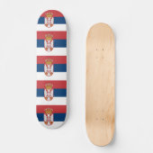 Skateboard met vlag van Servië (Voorkant)