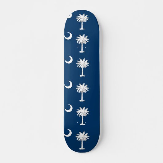 Skateboard met vlag van South Carolina (Voorkant)