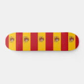 Skateboard met vlag van Spanje (Horizontaal)